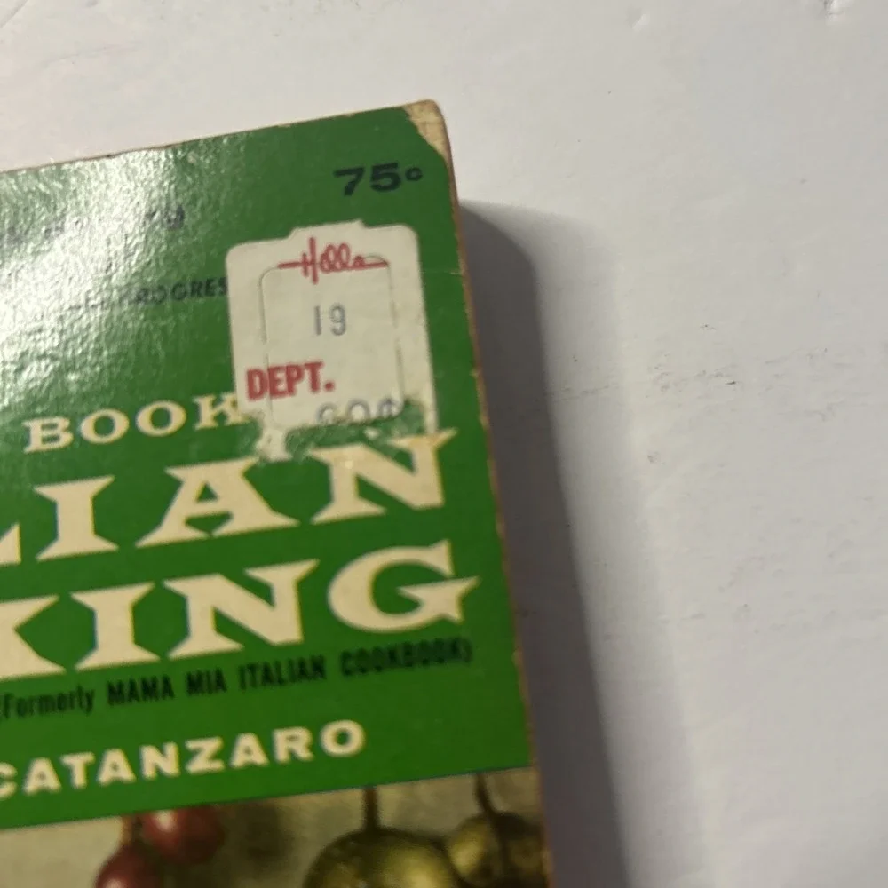THE HOME BOOK OF ITALIAN COOKING - ANGELA CATANZARO